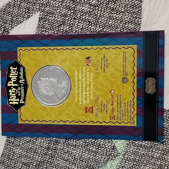 Harry Potter Isle of Man 1 Crown Coins the Prisoner of Azkaban set NEW - Picture 8 of 10